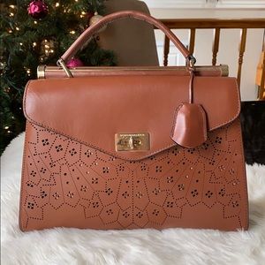 BCBG MAXAZRIA brown satchel bag